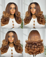 14" Layered Bouncy with 5 x 5 Closure