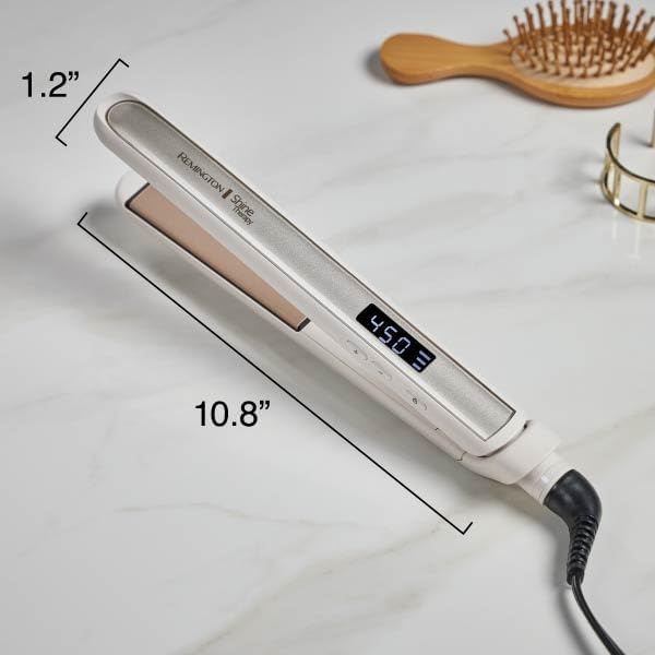 Remington Shine Therapy 1 inch Hair Straightener Iron, Flat Iron Infused with Argan Oil &amp; Keratin, Professional Ceramic Flat Iron for Less Frizz, Shines and Smooth, Styling Tools