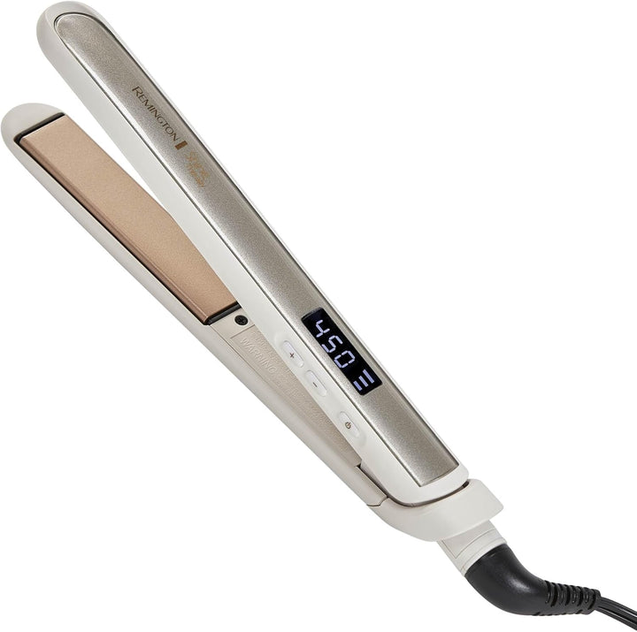 Remington Shine Therapy 1 inch Hair Straightener Iron, Flat Iron Infused with Argan Oil &amp; Keratin, Professional Ceramic Flat Iron for Less Frizz, Shines and Smooth, Styling Tools