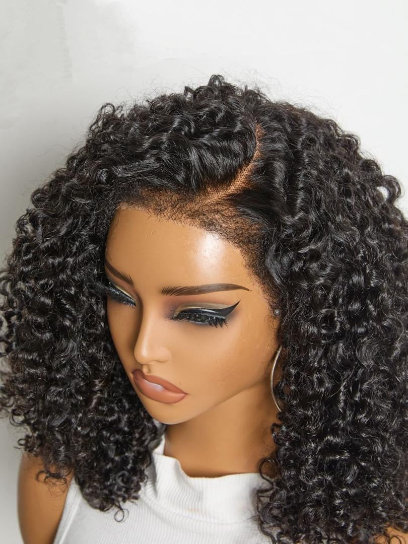 4C edge Burmese curl closure wig