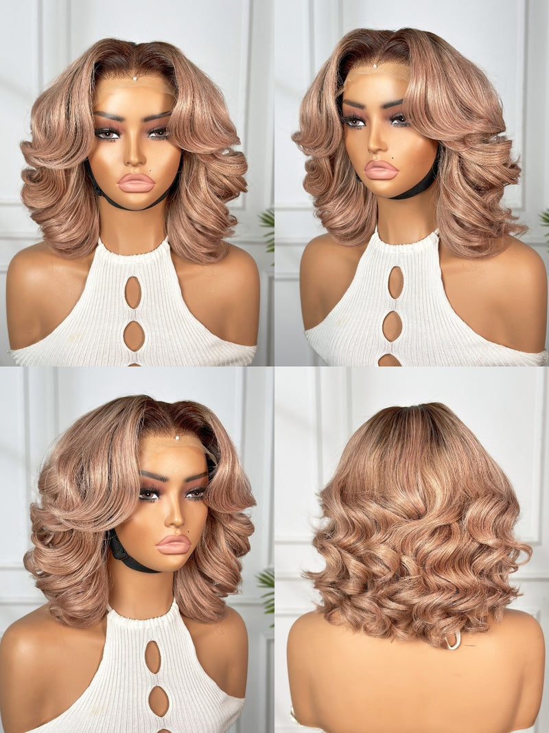 Loose wave 5x5 HD closure wig