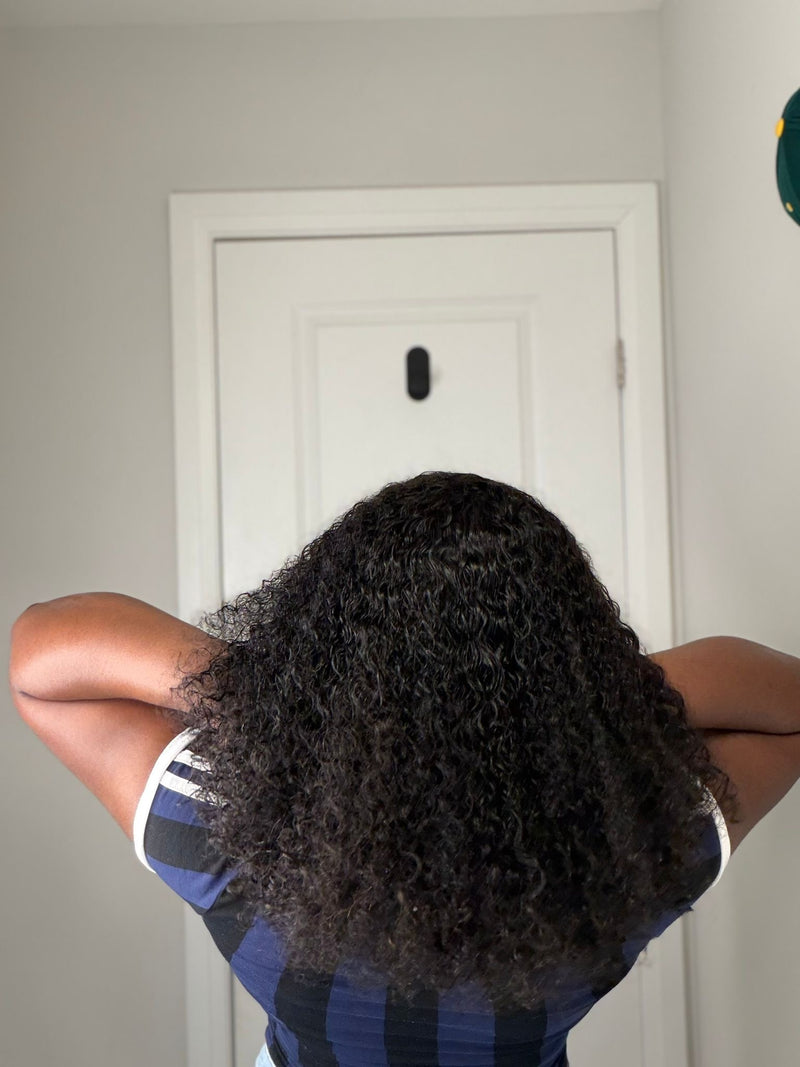 4c edge Burmese curls closure wig