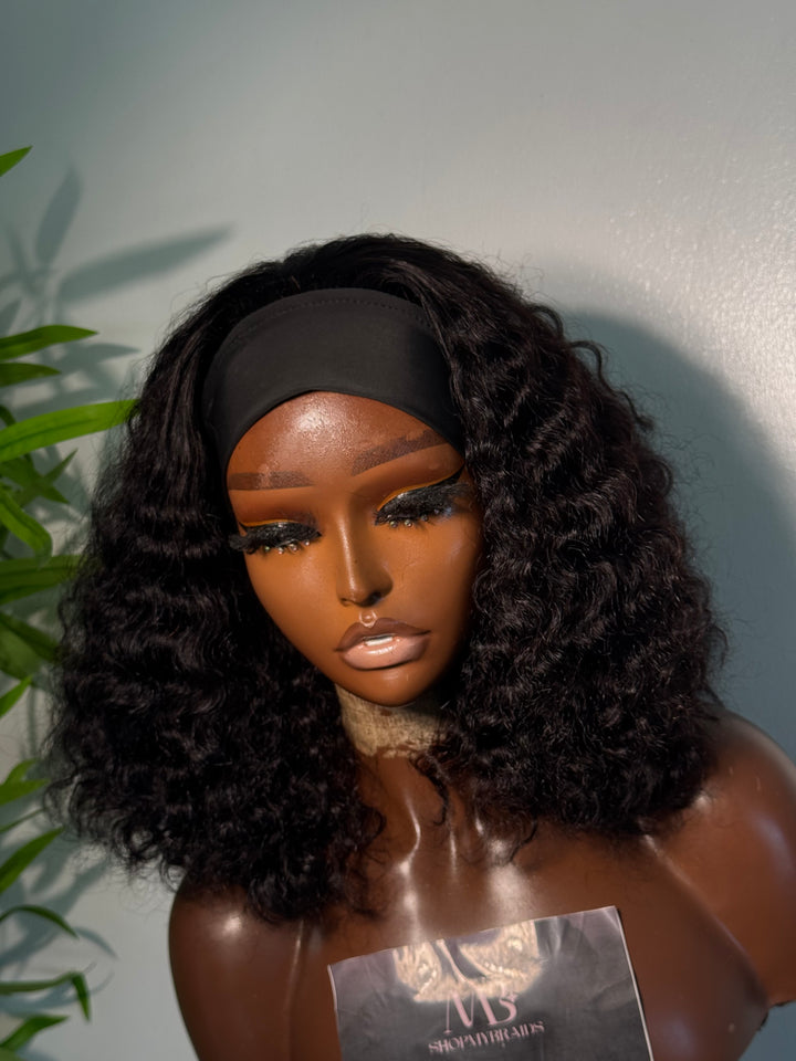 Headband curly Wig - 10" soft pixie curls