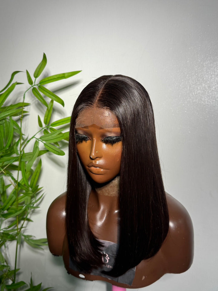 Sleek Long Bob - 12" 5x5 Glueless closure
