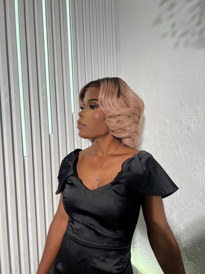 Ombre Layered Bob - 10" 5x5 Glueless body wave wig