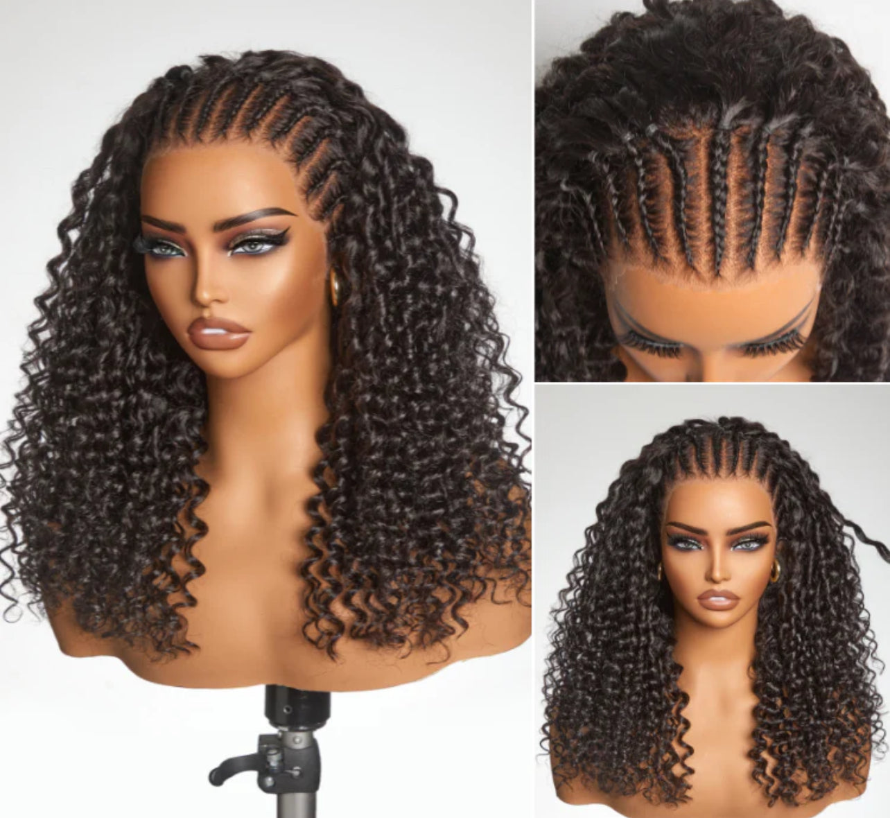 Knotless Fulani Deep Wave Braids