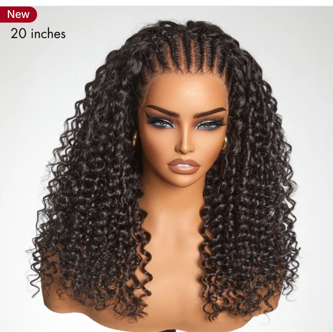 Knotless Fulani Deep Wave Braids