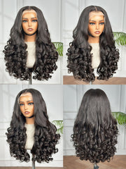 22" Tip Bounce Egg Curl with 13 x 4 Frontal