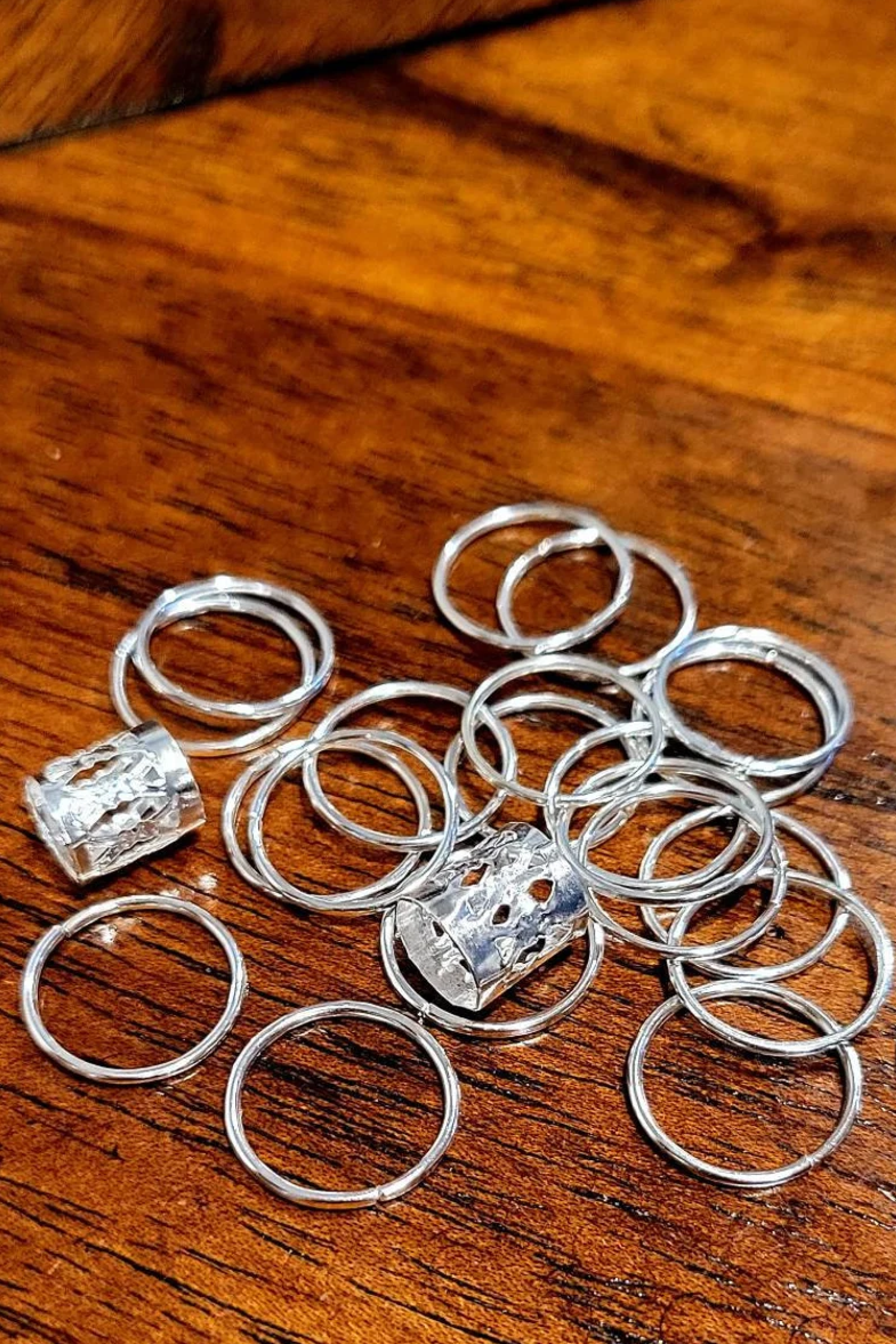 Boho Hair Braid Rings: Gold, Silver, or Mixed Set (45 Piece)