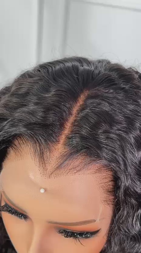 Load video: Lagos Hairline Curly Frontal Wig