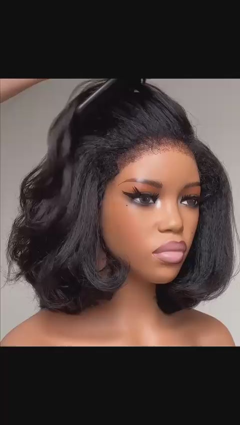 Load video: Kinky Bob Wig